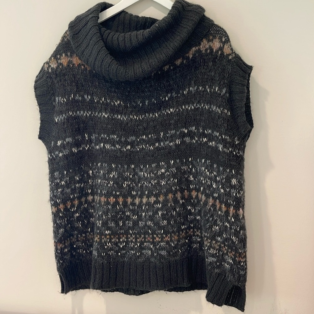 Free People Oversized Cap Sleeve Sweater Size S